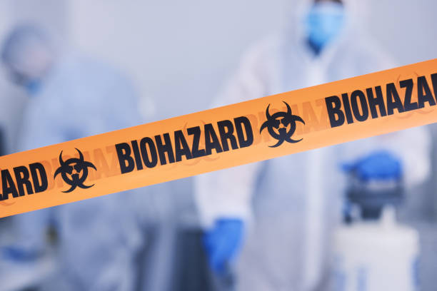 Professional Biohazard Cleanup technician working in Chester, AR